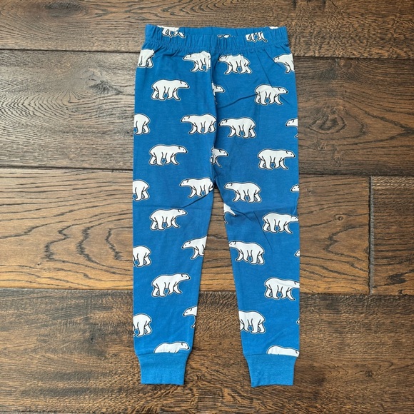 Whistle and Flute Blue Polar Bear Print Kids Pajama Set - Picture 6 of 8